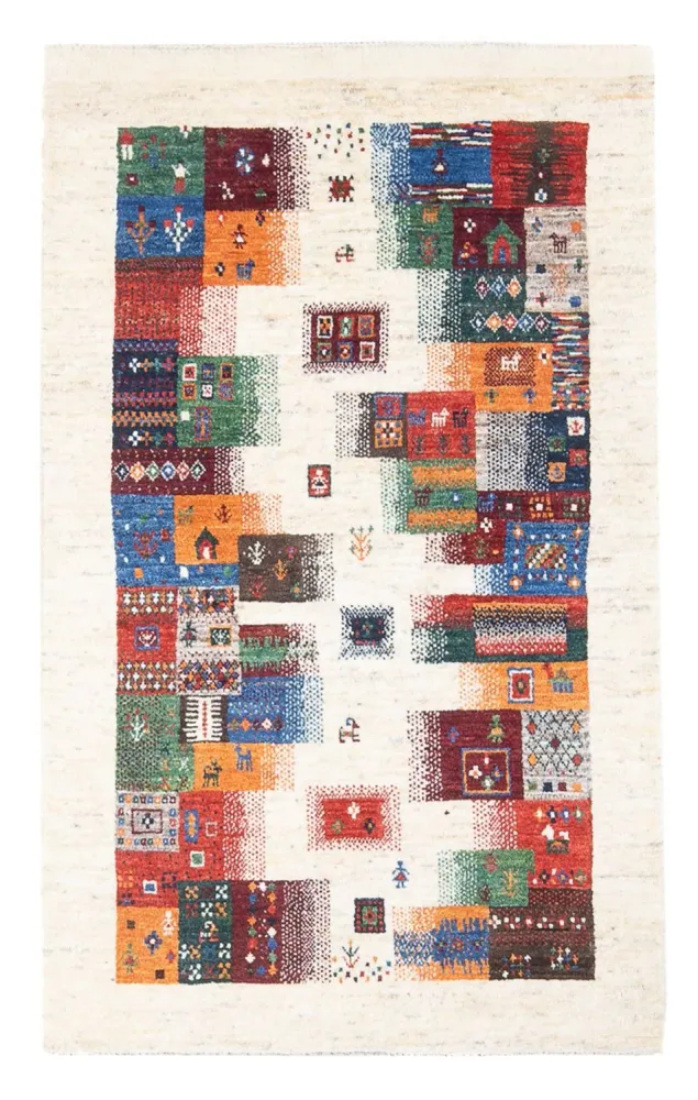 Gabbeh Teppich - Loribaft Perser - 136 x 85 cm - mehrfarbig