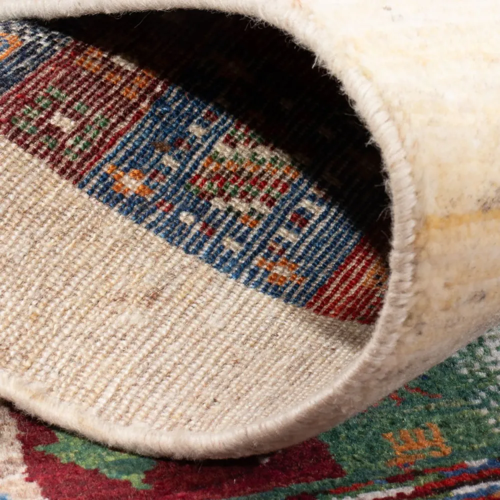 Gabbeh Teppich - Loribaft Perser - 136 x 85 cm - mehrfarbig