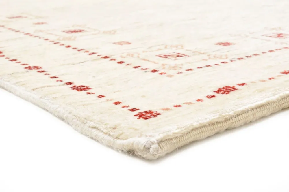 Gabbeh Teppich - Loribaft Perser 202 x 82 cm - natur
