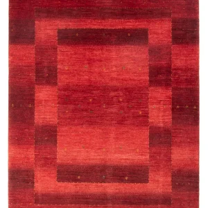 Gabbeh Teppich - Loribaft Perser - 204 x 155 cm - rot
