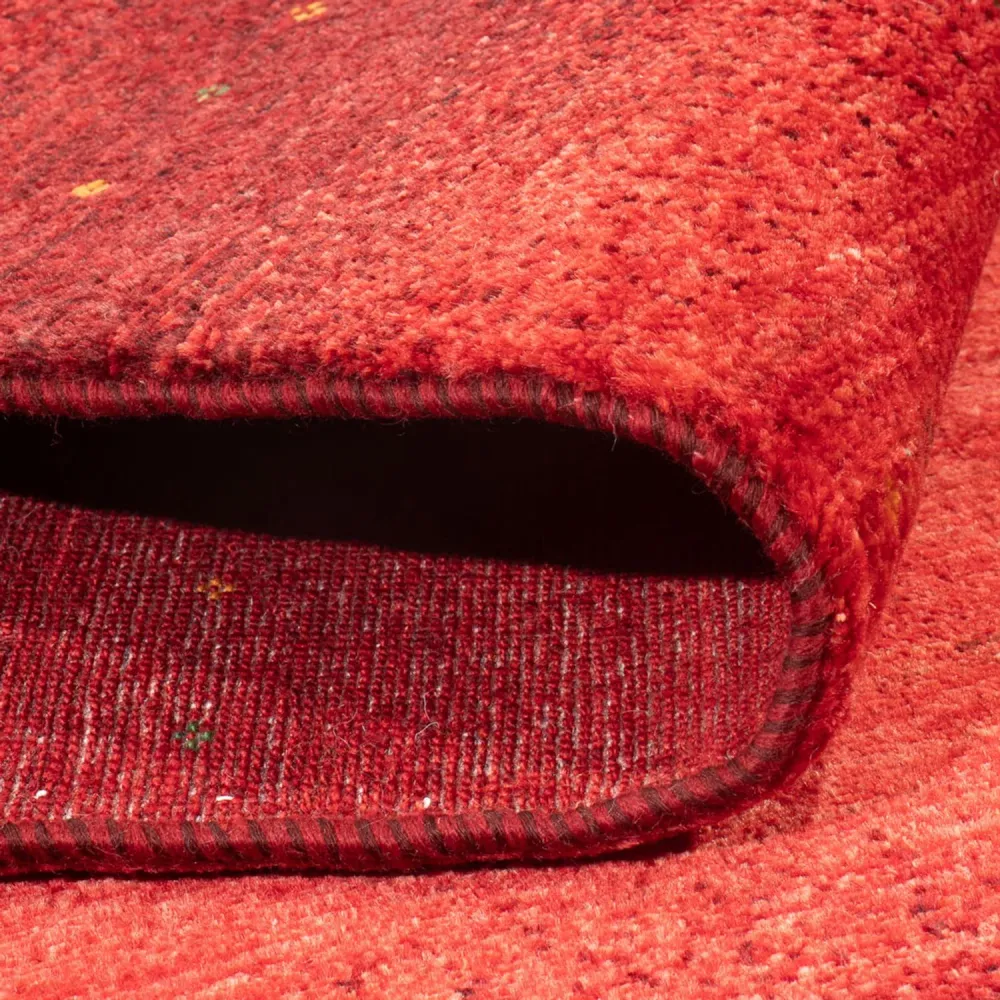 Gabbeh Teppich - Loribaft Perser - 204 x 155 cm - rot
