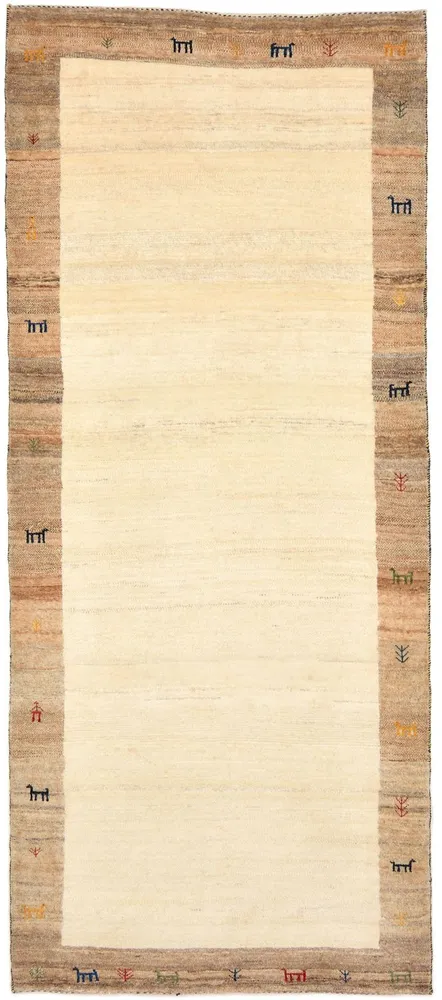 Gabbeh Teppich - Loribaft Perser 205 x 87 cm - sand
