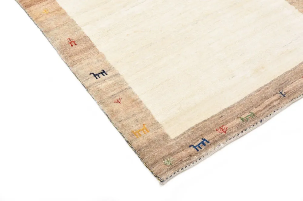 Gabbeh Teppich - Loribaft Perser 205 x 87 cm - sand