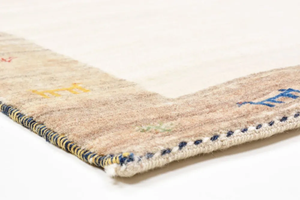 Gabbeh Teppich - Loribaft Perser 205 x 87 cm - sand