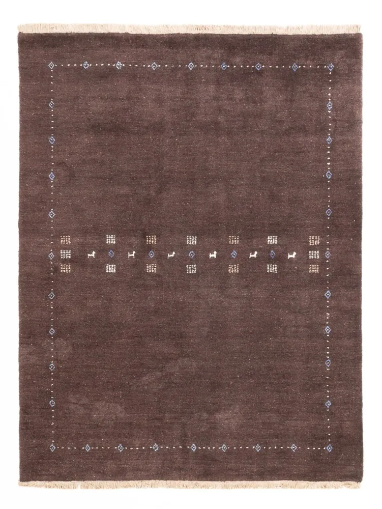 Gabbeh Teppich - Loribaft Perser - 230 x 160 cm - dunkelbeige