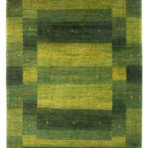 Gabbeh Teppich - Loribaft Perser - 243 x 166 cm - dunkelgrün