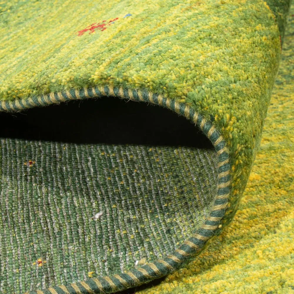 Gabbeh Teppich - Loribaft Perser - 243 x 166 cm - dunkelgrün