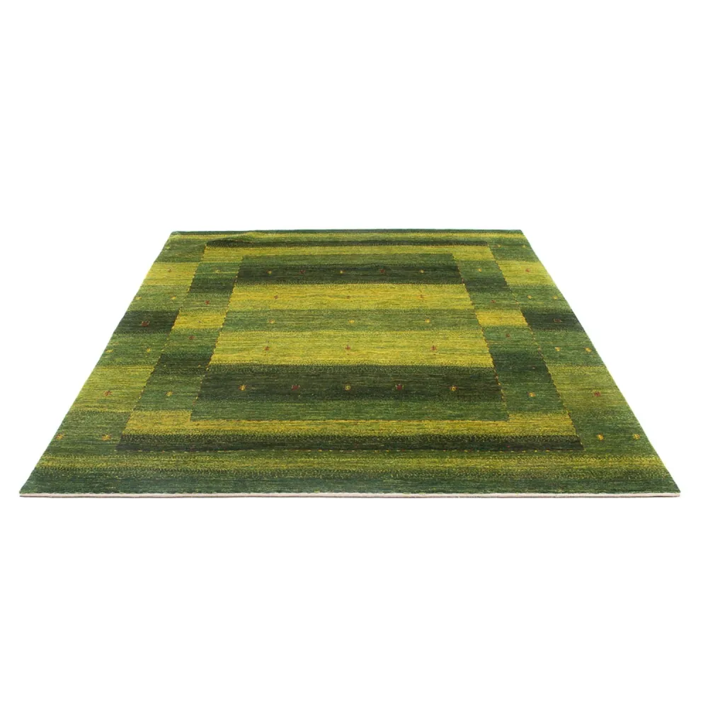 Gabbeh Teppich - Loribaft Perser - 243 x 166 cm - dunkelgrün