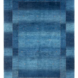 Gabbeh Teppich - Loribaft Perser - 252 x 173 cm - dunkelblau