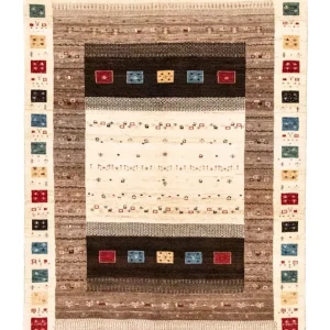 Gabbeh Teppich - Loribaft Perser 260 x 170 cm - beige