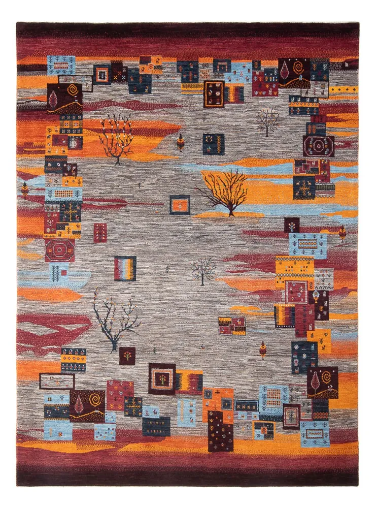Gabbeh Teppich - Loribaft Perser - 276 x 204 cm - mehrfarbig