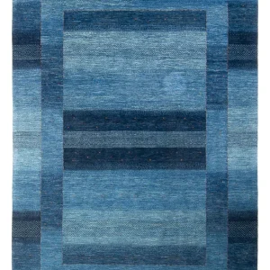 Gabbeh Teppich - Loribaft Perser - 287 x 196 cm - seeblau