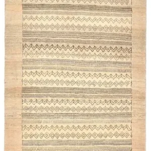 Gabbeh Teppich - Loribaft Perser 297 x 85 cm - sand