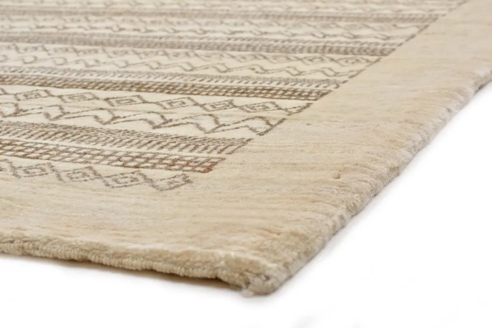 Gabbeh Teppich - Loribaft Perser 297 x 85 cm - sand
