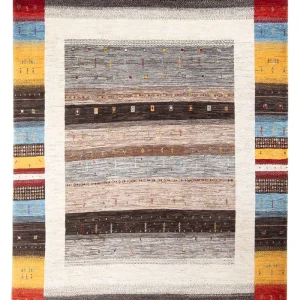 Gabbeh Teppich - Loribaft Perser - 301 x 203 cm - mehrfarbig