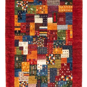 Gabbeh Teppich - Loribaft Perser - Royal - 120 x 87 cm - mehrfarbig