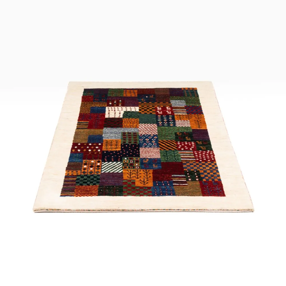 Gabbeh Teppich - Loribaft Perser - Royal - 124 x 85 cm - mehrfarbig