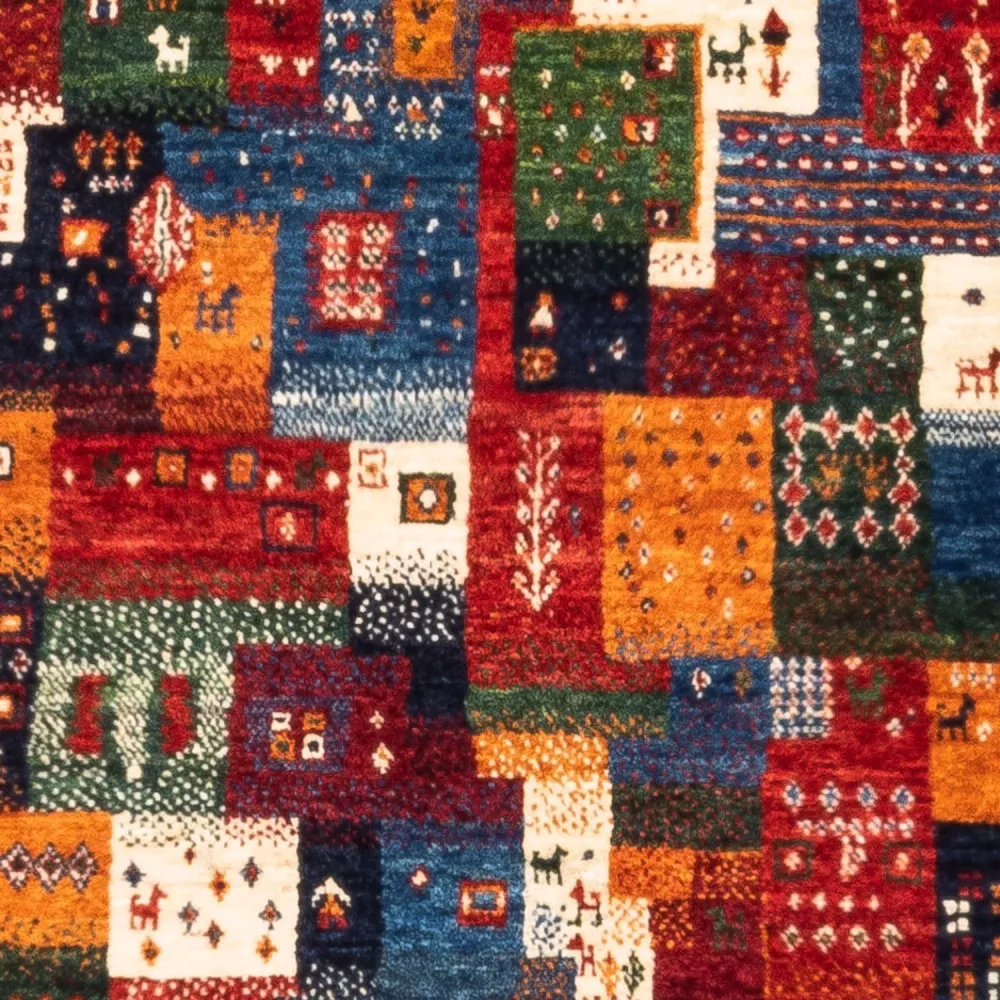 Gabbeh Teppich - Loribaft Perser - Royal - 127 x 84 cm - mehrfarbig