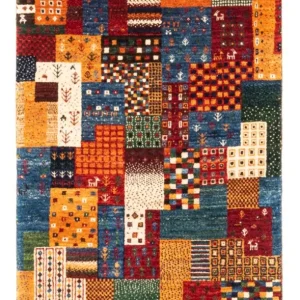 Gabbeh Teppich - Loribaft Perser - Royal - 132 x 80 cm - mehrfarbig