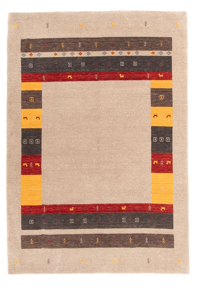 Gabbeh Teppich - Loribaft Softy - 234 x 172 cm - mehrfarbig