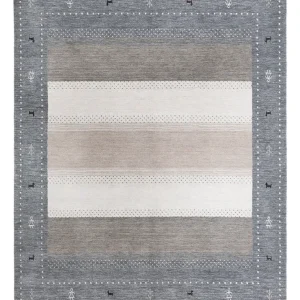 Gabbeh Teppich - Loribaft Softy - 240 x 170 cm - grau