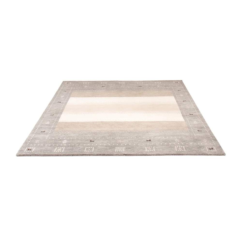 Gabbeh Teppich - Loribaft Softy - 240 x 170 cm - grau