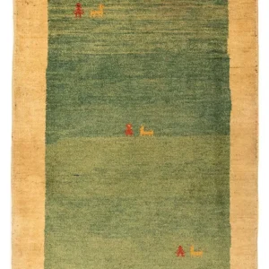 Gabbeh Teppich - Perser 125 x 87 cm - grün