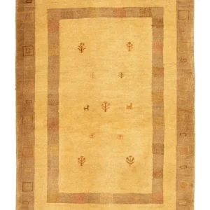 Gabbeh Teppich - Perser 174 x 121 cm - gold