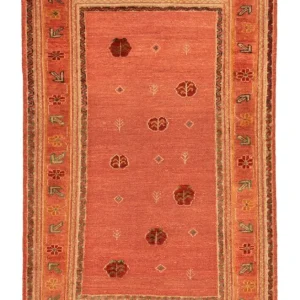 Gabbeh Teppich - Perser 176 x 115 cm - orange