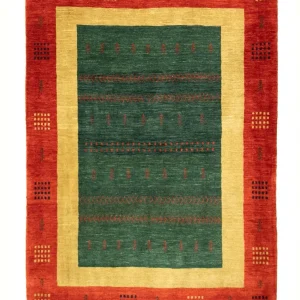 Gabbeh Teppich - Perser 181 x 127 cm - grün