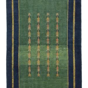 Gabbeh Teppich - Perser 184 x 122 cm - grün