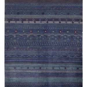 Gabbeh Teppich - Perser - 191 x 140 cm - dunkelblau