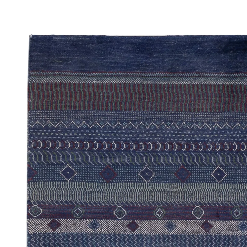 Gabbeh Teppich - Perser - 191 x 140 cm - dunkelblau