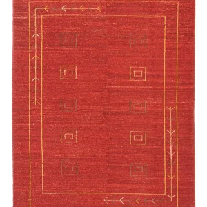 Gabbeh Teppich - Perser 196 x 146 cm - rot