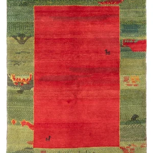 Gabbeh Teppich - Perser - 198 x 152 cm - mehrfarbig
