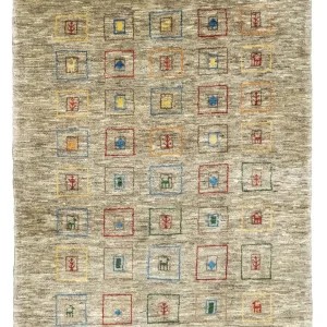 Gabbeh Teppich - Perser 206 x 154 cm - mehrfarbig