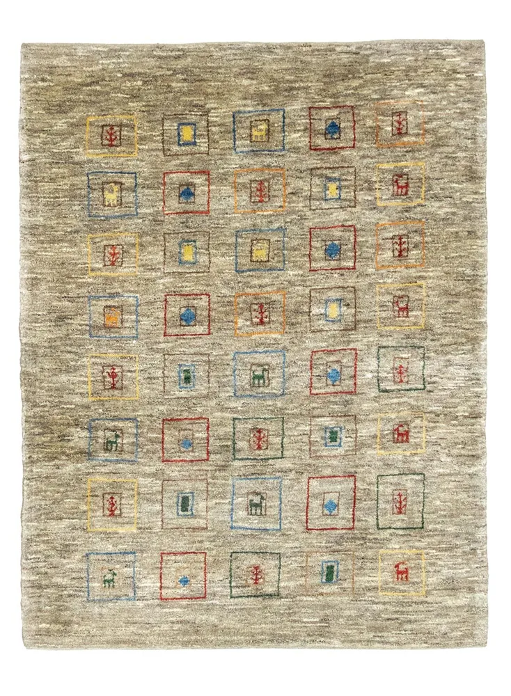 Gabbeh Teppich - Perser 206 x 154 cm - mehrfarbig