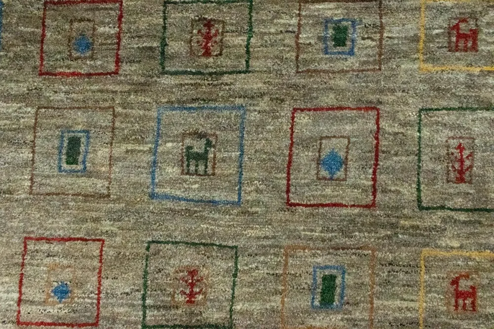 Gabbeh Teppich - Perser 206 x 154 cm - mehrfarbig