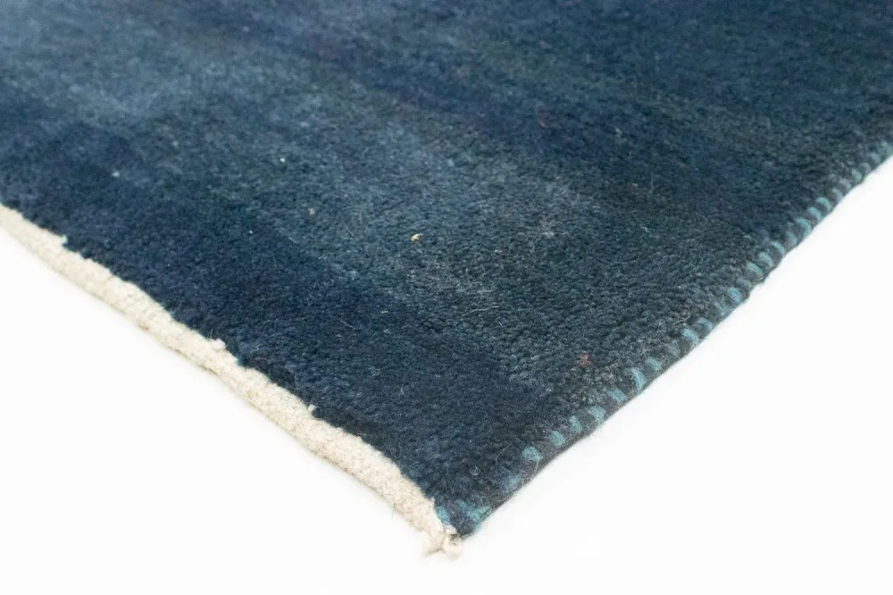 Gabbeh Teppich - Perser 228 x 80 cm - dunkelblau