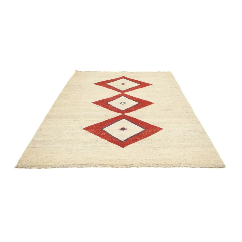 Gabbeh Teppich - Perser 242 x 172 cm - beige
