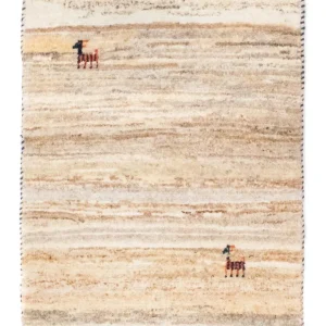 Gabbeh Teppich - Perser 60 x 40 cm - beige