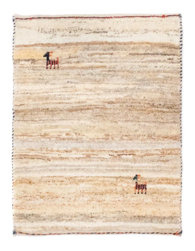 Gabbeh Teppich - Perser 60 x 40 cm - beige