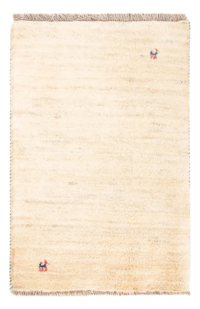 Gabbeh Teppich - Perser - 85 x 60 cm - hellbeige