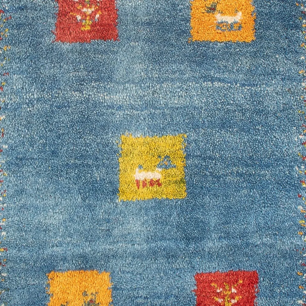 Gabbeh Teppich - Perser - 87 x 59 cm - mehrfarbig