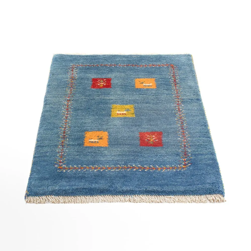 Gabbeh Teppich - Perser - 87 x 59 cm - mehrfarbig