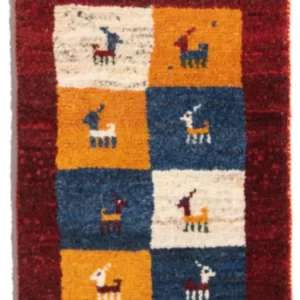 Gabbeh Teppich - Perser - 60 x 40 cm - mehrfarbig