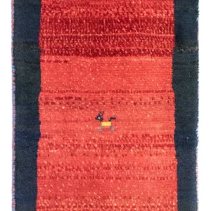 Gabbeh Teppich - Perser 60 x 40 cm - orange