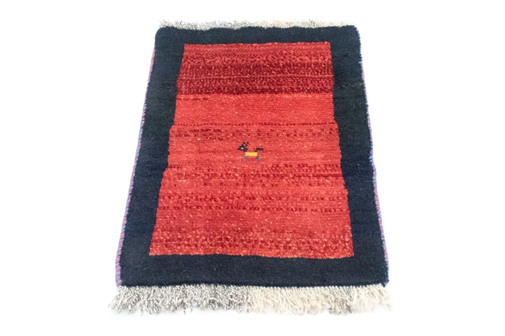 Gabbeh Teppich - Perser 60 x 40 cm - orange