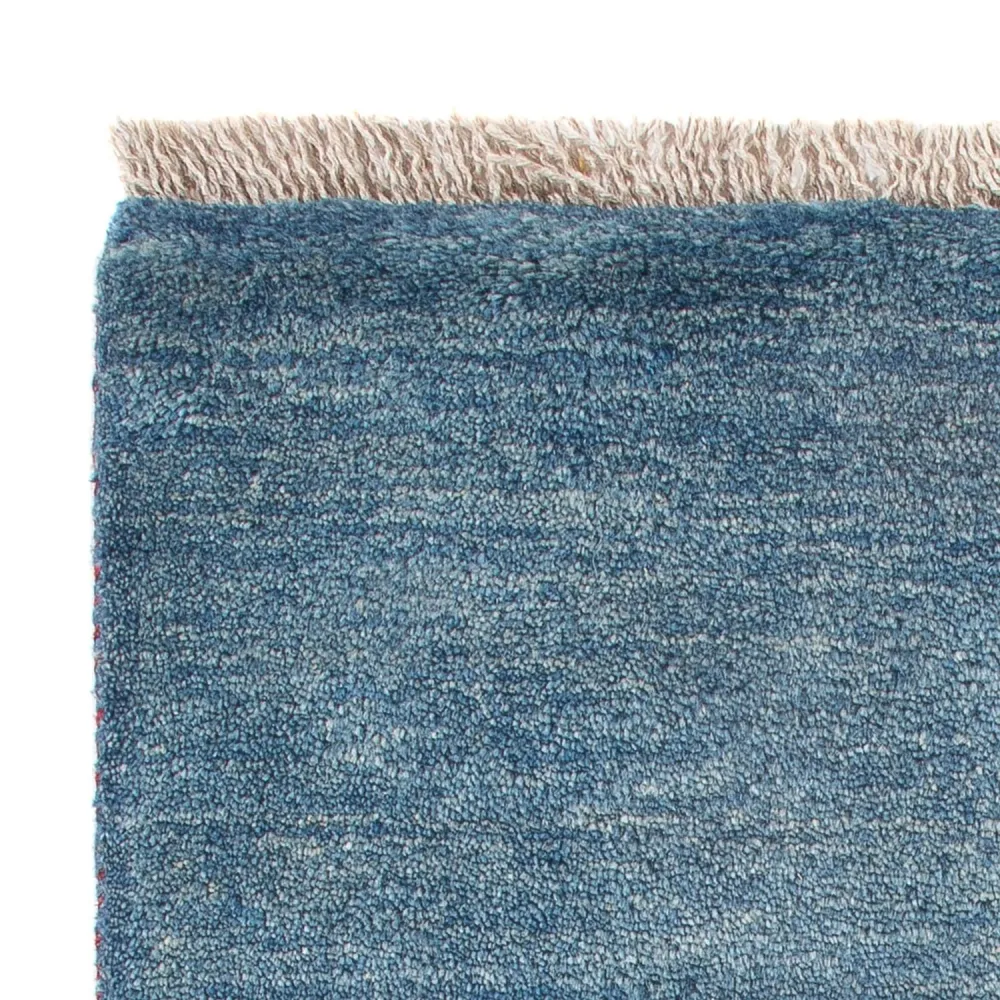 Gabbeh Teppich - Perser - 84 x 60 cm - seeblau