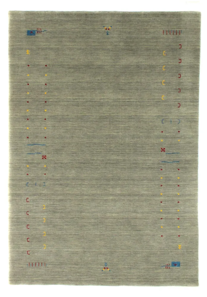 Gabbeh Teppich - Softy 202 x 143 cm - silber
